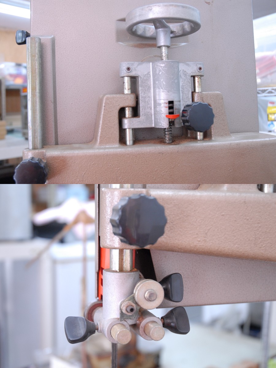 □マキタ makita 14型電子バンドソー 2114C 中古 スタンド/キャスター 
