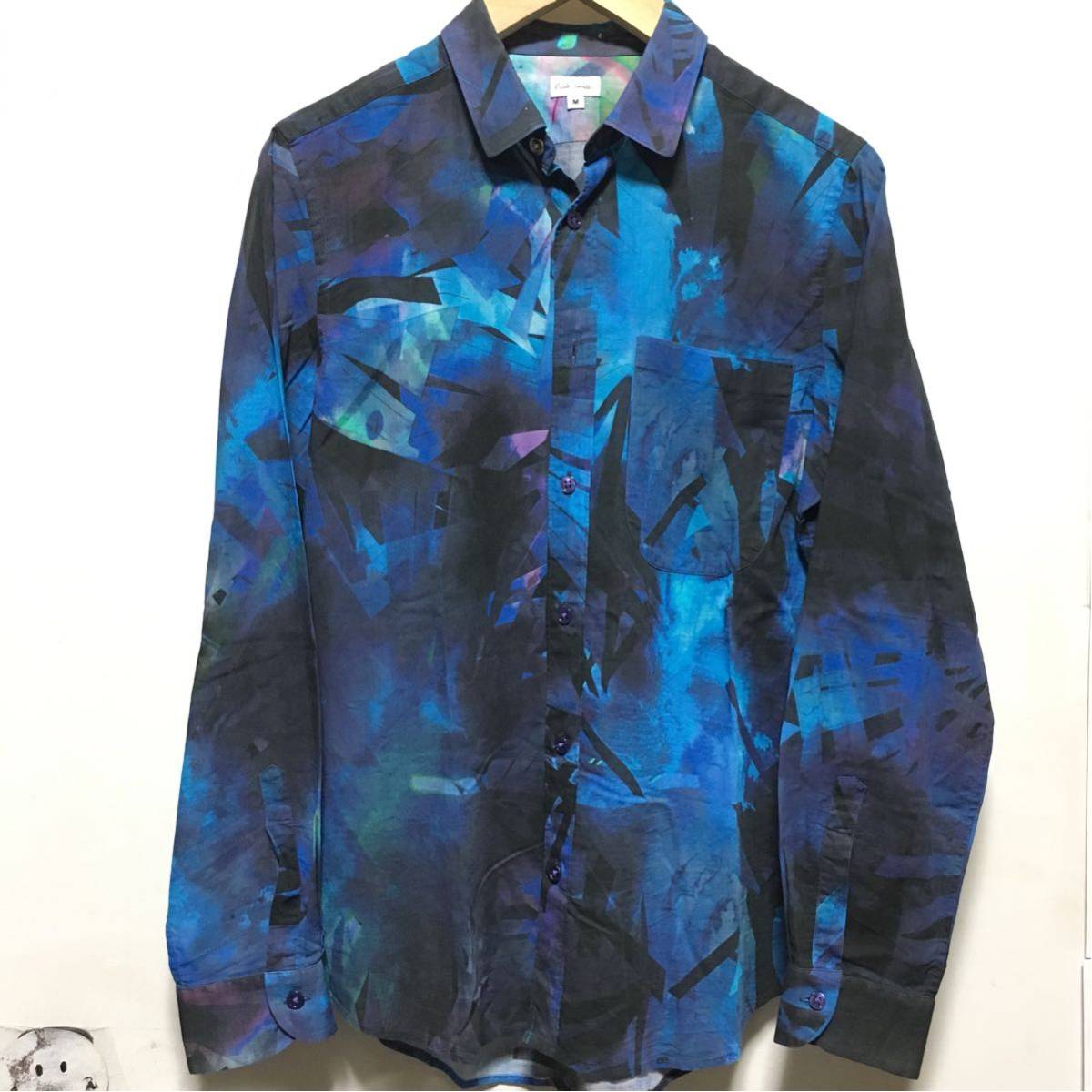 paul smith/総柄 プリズム/シャツ 長袖シャツ/cotton/M/ポールスミス