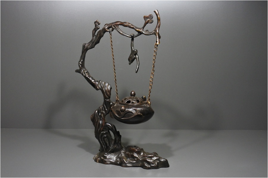 新作登場，最新作 中国美術 銅製 松木猿桃形 吊り香炉 在銘 香道具 置物 古美術品(その他)｜売買されたオークション情報、yahooの商品情報をアーカイブ公開 - オークファン その他