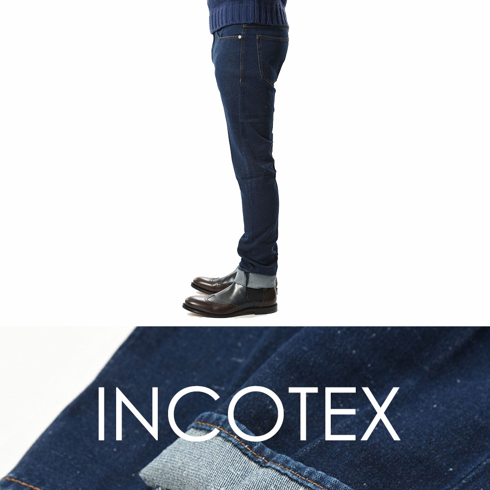 新品 3.6万 新品 INCOTEX デニム ノンウォッシュ ストレッチジーンズ　SLOWWEAR社ファクトリーストック 32 インコテックス 278355