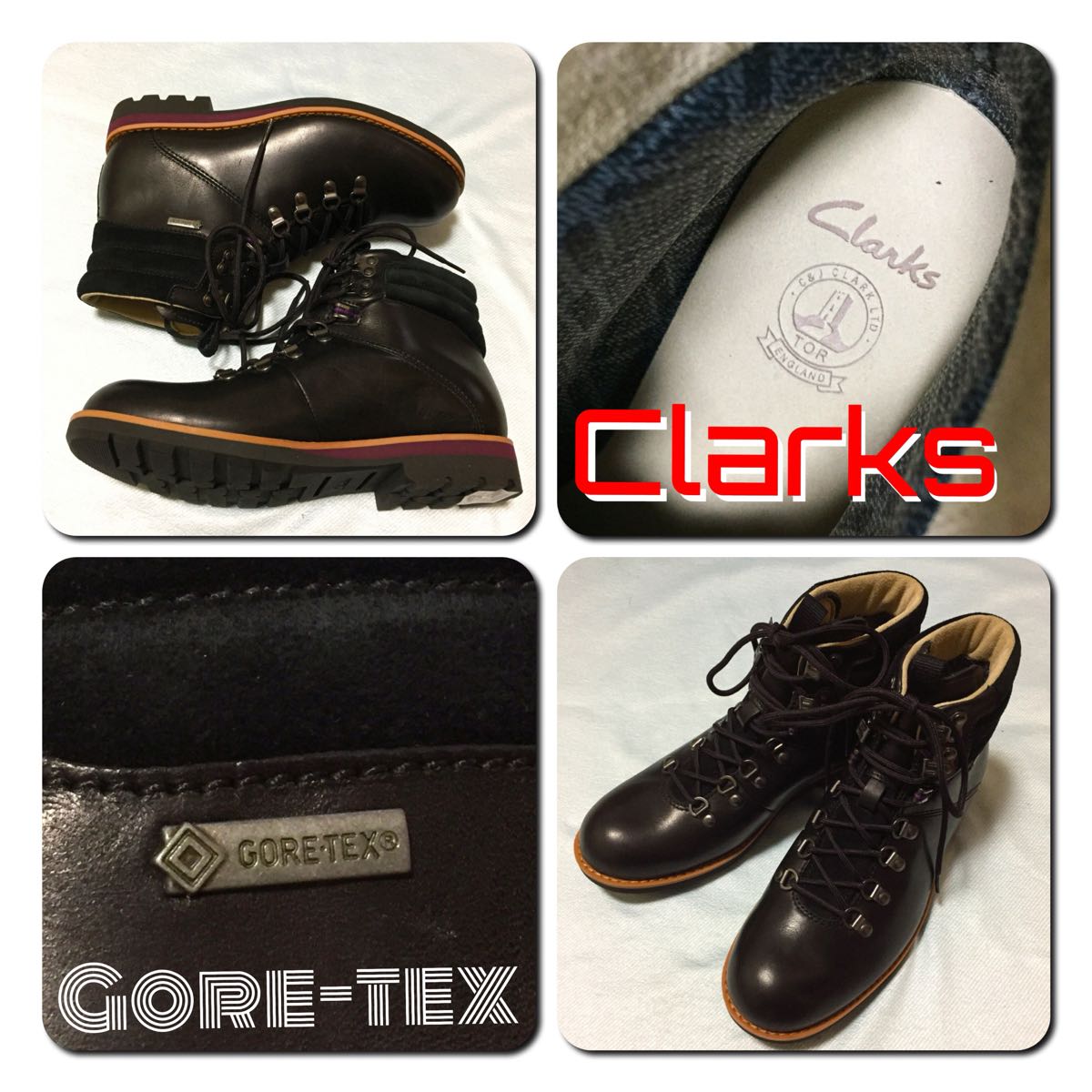  本革 リアルレザー 箱あり Clarks GORE-TEX クラークス ゴアテックス コラボ 完全防水ブーツ 価格30 240円 インナー抗菌仕様(7インチ以下)｜売買されたオークション情報、yahooの商品情報をアーカ 7インチ以下