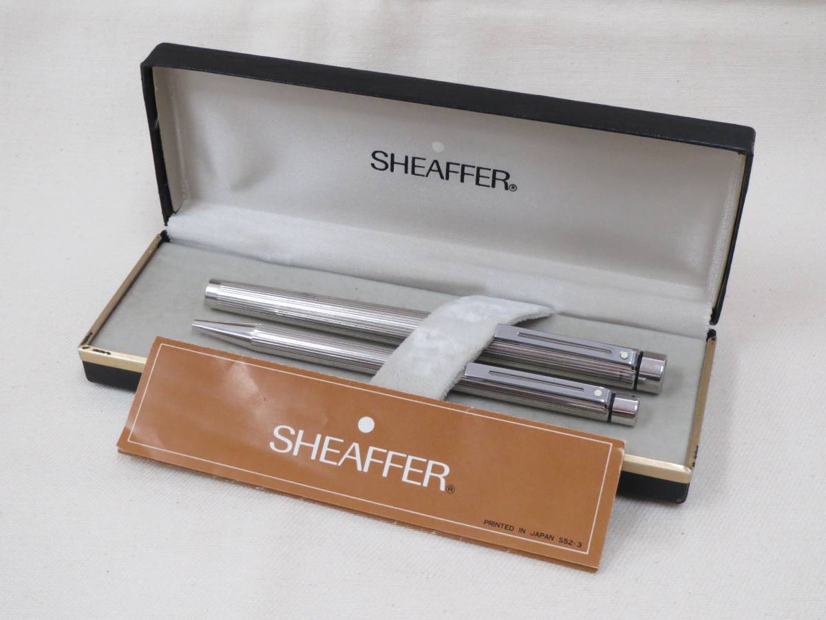 SHEAFFER シェーファー 万年筆 ペン先14K⁄585・ボールペン SILVER