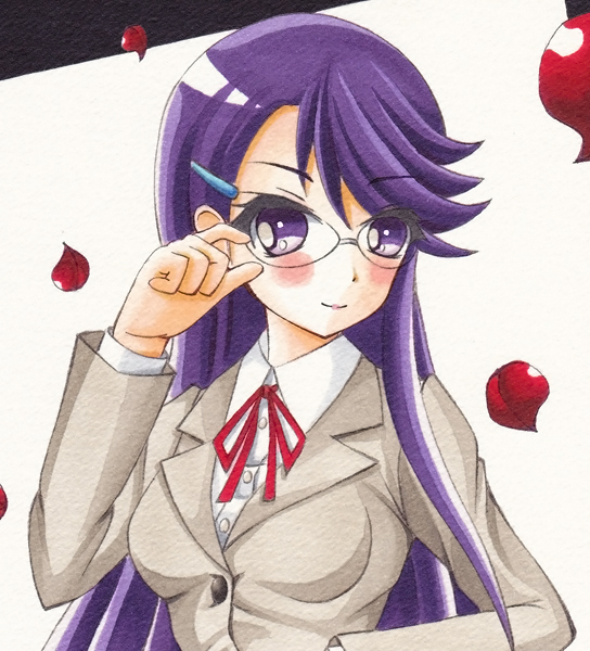 同人手描きイラスト ハートキャッチプリキュア 月影ゆり 制服 B5紙 手描きイラスト 売買されたオークション情報 Yahooの商品情報をアーカイブ公開 オークファン Aucfan Com