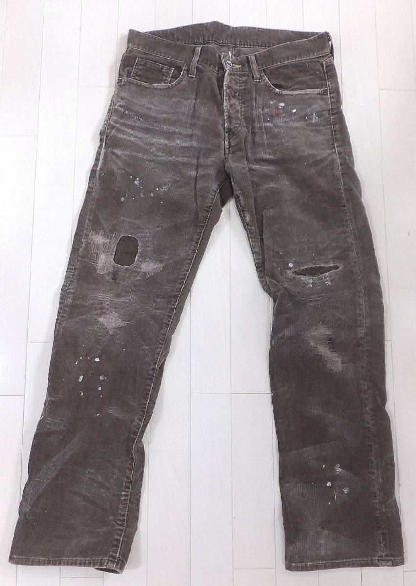  NEIGHBORHOOD ネイバーフッド LEVEL-4 MID STRAIGHT ダメージ汚れ加工コーデュロイパンツS(ボトムス)｜売買されたオークション情報、yahooの商品情報をアーカイブ公開 - オークファン 男性用