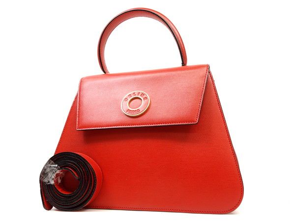 セリーヌ CELINE サークルロゴ レザー 2WAY ショルダーバッグ ポイント