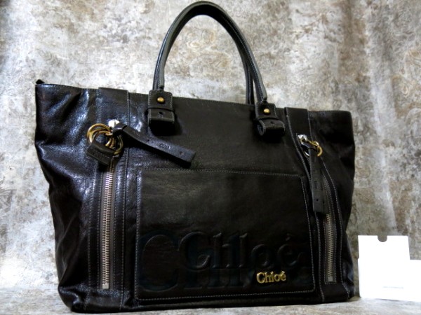 レディース Chloé クロエ エクリプス レザートートバッグ ブラウン