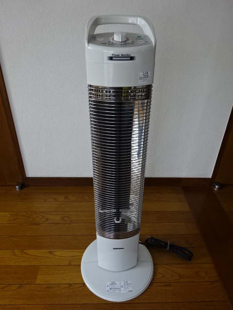 □コロナ(CORONA) 遠赤外線電気ストーブ「コアヒートスリム」 ホワイト