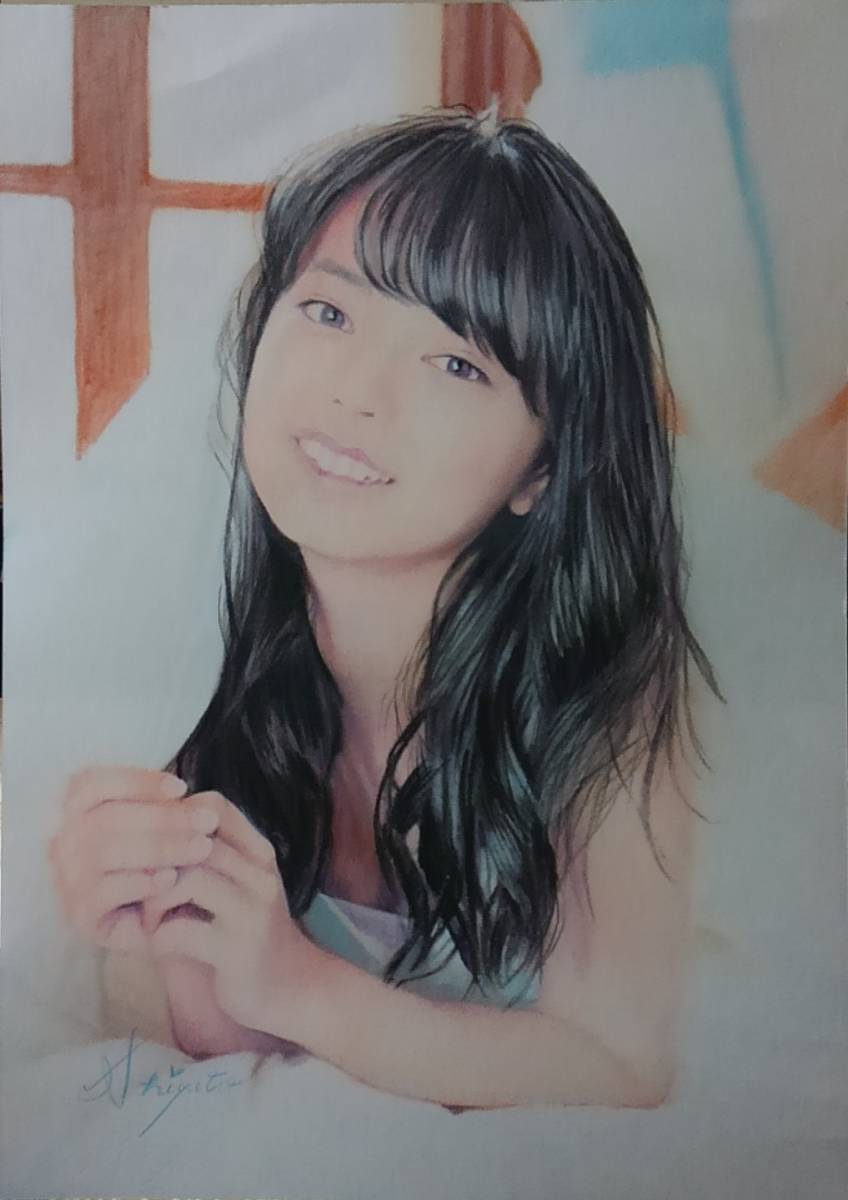 少女58』 S.Tomo氏直筆色鉛筆画 超美品(鉛筆画、木炭画)｜売買された
