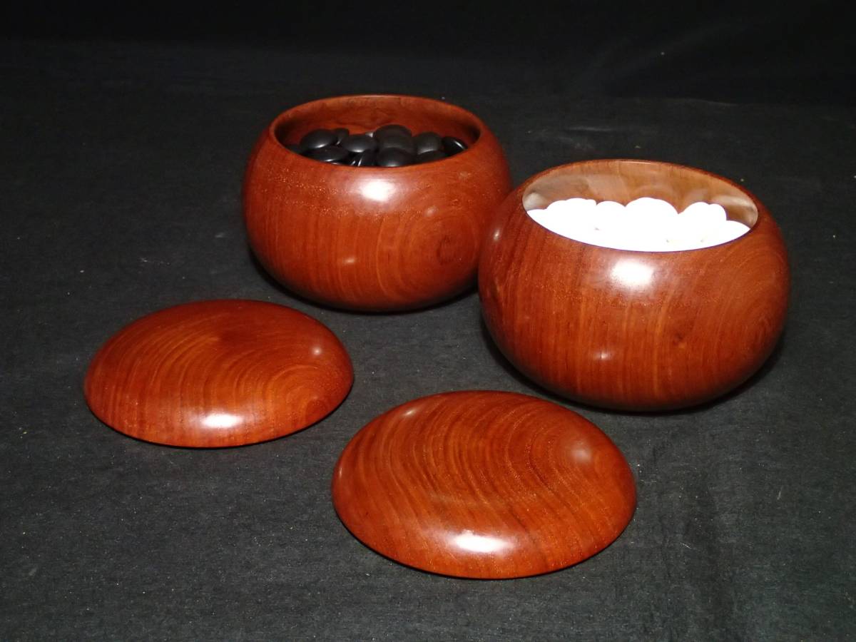 ◇蛤碁石36号 美麗品!!/花梨碁笥セット◇I2 宮崎県日向特製蛤碁石36号