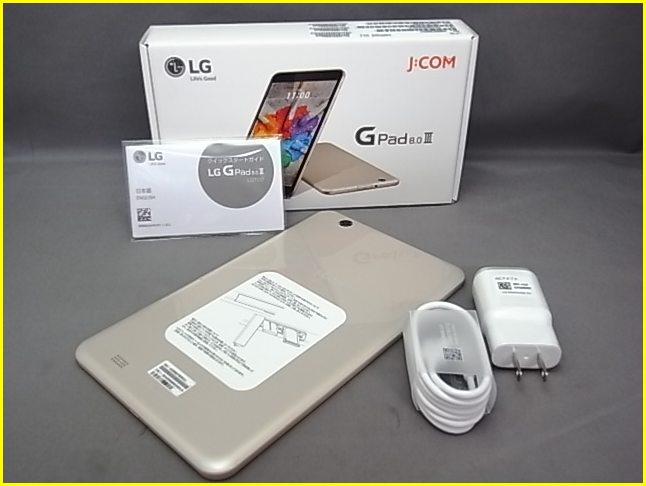 未使用】J:COM LG G Pad 8.0 Ⅲ LGT02 シャンパンゴールド