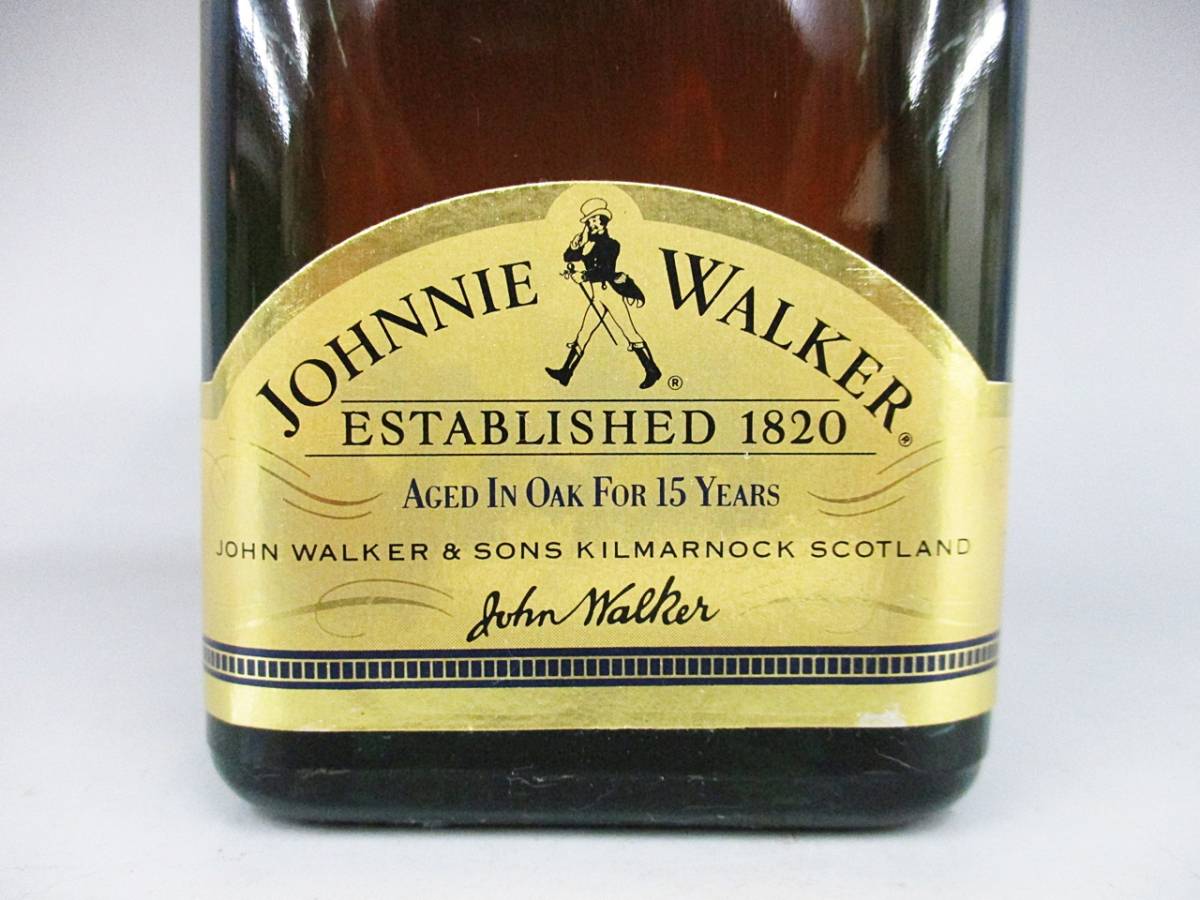 11gf57 Johnnie Walker ジョニーウォーカー 15年 GOLD LABEL ゴールド