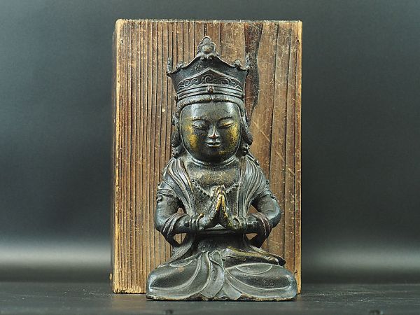 貴重品　唐時代銅製仏像　唐物中国骨董品 古美術 DE846B2-3 唐物 明時代 仏教美術 仏像 中国 古銅製 古銅 公式通販 中国古美術