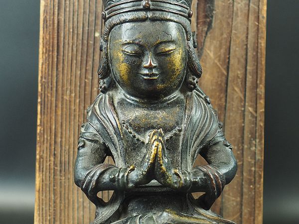 貴重品　唐時代銅製仏像　唐物中国骨董品 古美術 DE846B2-3 唐物 明時代 仏教美術 仏像 中国 古銅製 古銅 公式通販 中国古美術