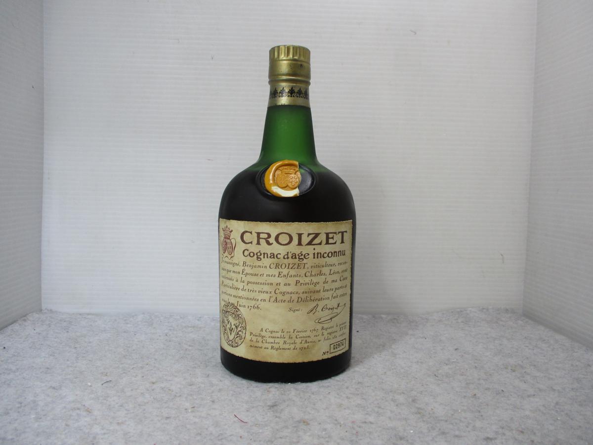 飲料・酒 未開封 クロアーゼ xo CROIZET XO コニャック 箱入り