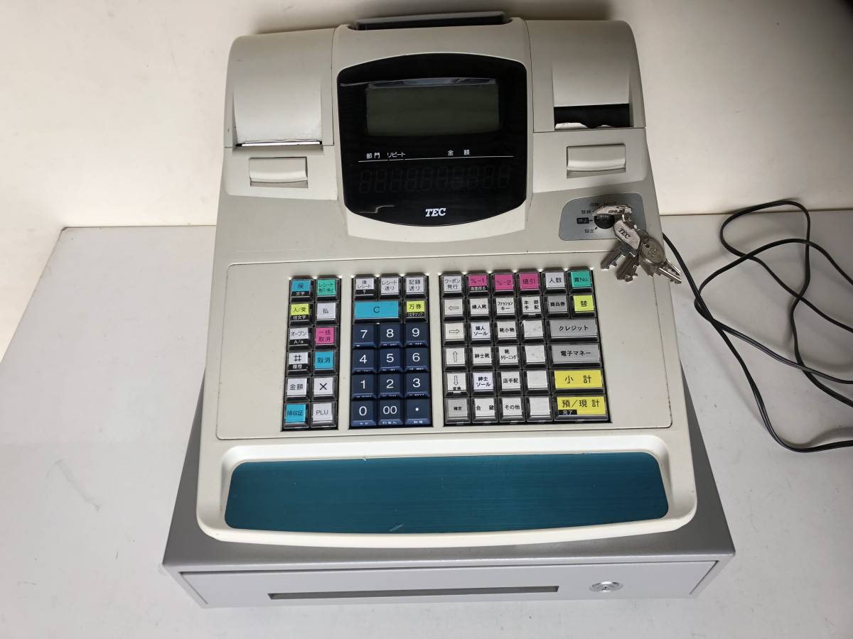 ◇TEC テック◇電子レジスター レジ『MA-660』東芝テック 説明書/鍵付