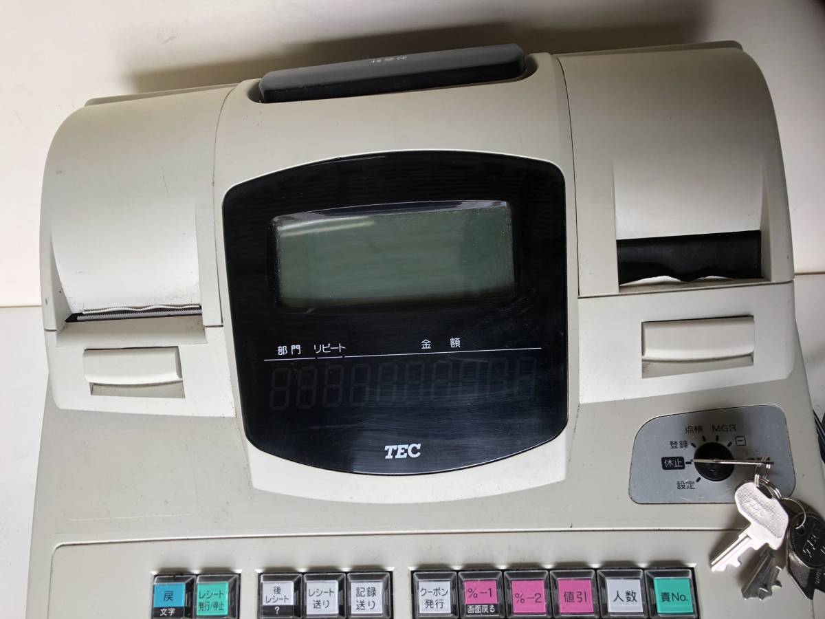 ◇TEC テック◇電子レジスター レジ『MA-660』東芝テック 説明書/鍵付