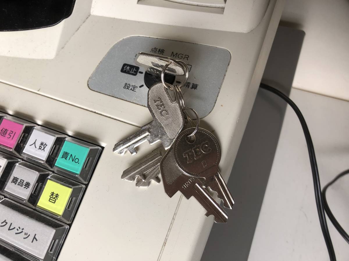 ◇TEC テック◇電子レジスター レジ『MA-660』東芝テック 説明書/鍵付
