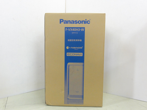 在庫を売る 650*パナソニック 加湿空気清浄機 F-VX40H3-W ナノイー 