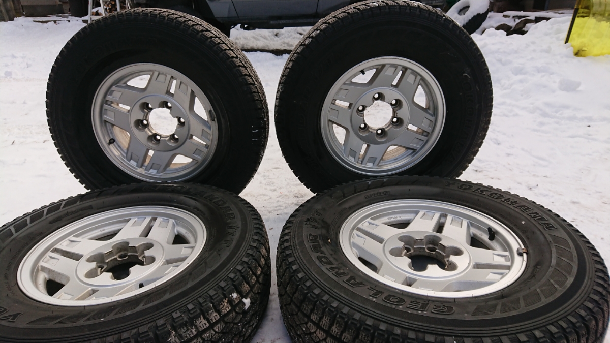  ランクル70ナロー用６穴ホイール235/80R16スタッドレス４本セット(スタッドレスタイヤ)｜売買されたオークション情報、yahooの商品情報をアーカイブ公開 - オークファン 6穴
