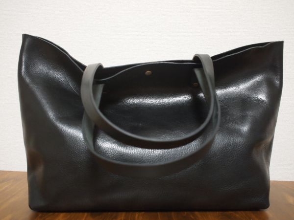 ハンドメイド本革オリジナル鞄ヌメ革☆CレザーBTトートバッグBK362