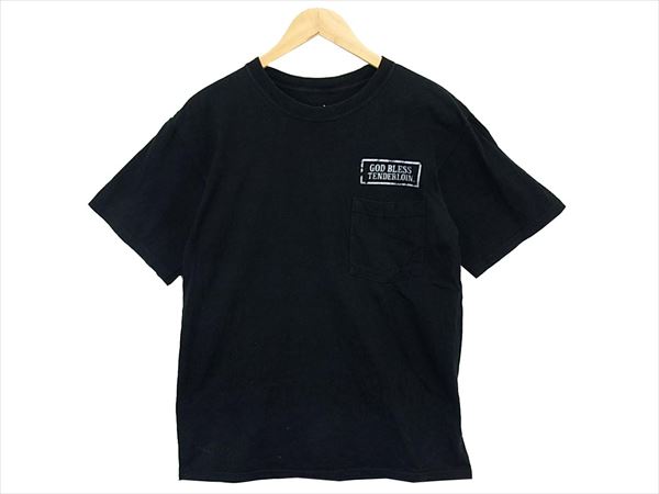 【即決】TENDERLOIN テンダーロイン T-TEE GOD BLESS POCKET ポケットTシャツ ブラック系 M u80119917h0003mi17