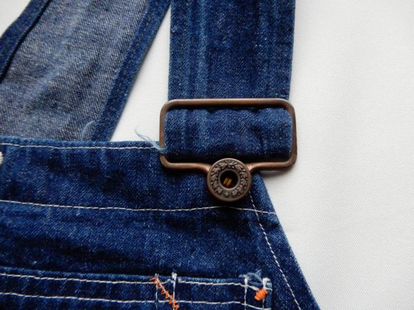 ビンテージ 1940s セパボケ オーバーオール インディゴ 月桂樹ボタン