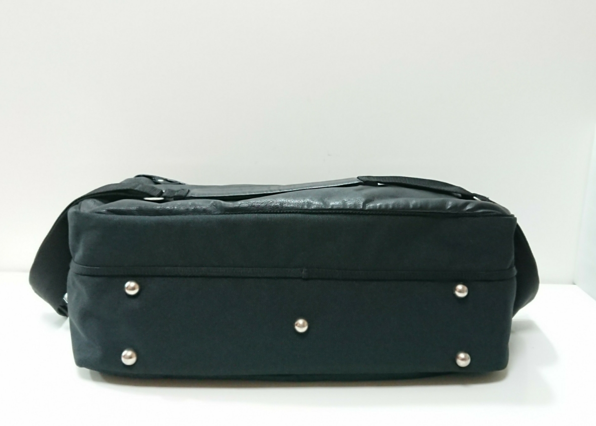 SAZABY ブラック レザーボストンバッグ 美品 サザビー SAZABY メンズ 大容量 2WAY ボストンバッグ ビジネス