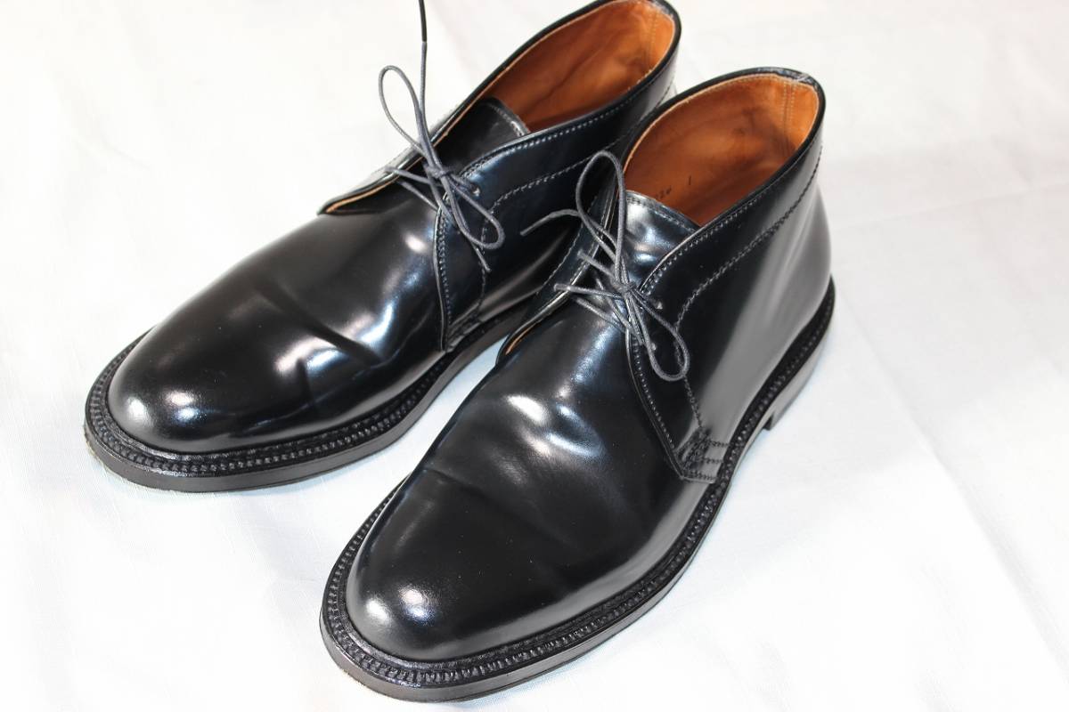  オールデン 1340 屋外使用1日極上 ブラックコードバン SHIPS別注 8.5D 黒 チャッカブーツ バリーラスト レザーソール(8.5インチ)｜売買されたオークション情報、yahooの商品情報をアーカイブ公開 靴