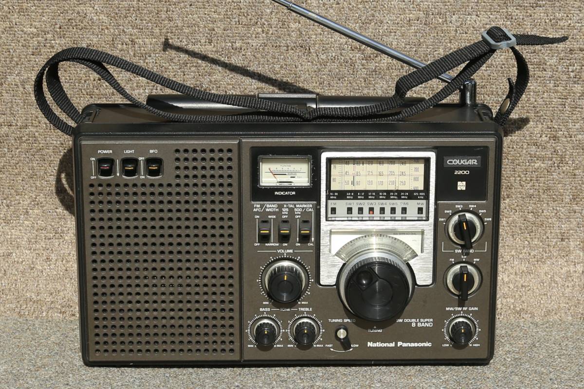 希少National Panasonic Cougar 2200 BCLラジオ RF-2200 National BCLラジオ Panasonic Cougar COUGAR クーガー 公式