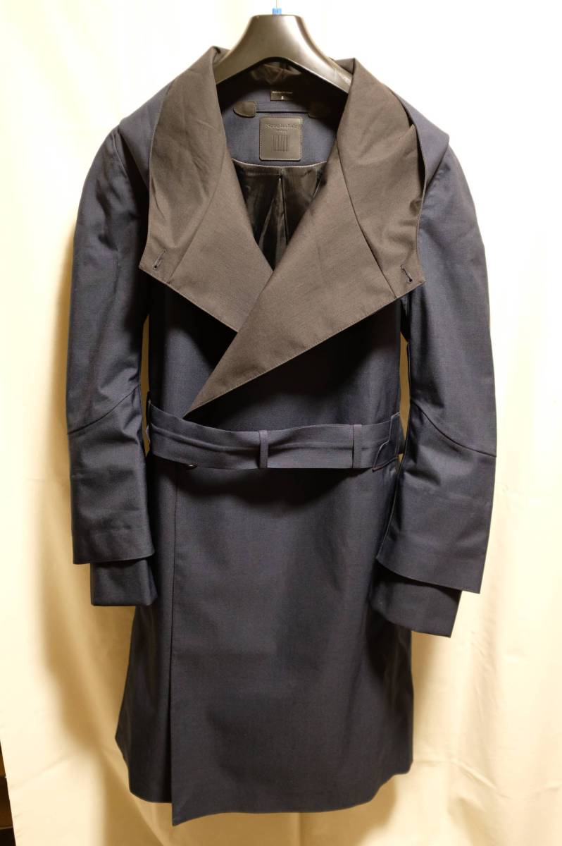 Norwegian rain rive gauche フーデッド コート ネイビー S ノルウェー