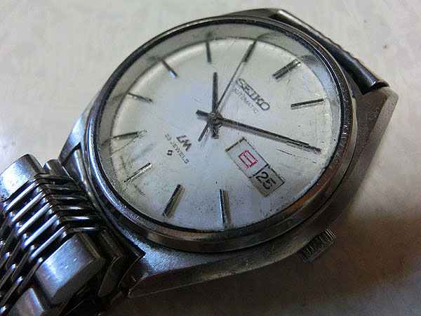 セイコー ロードマチック 青文字盤 23石 メンズ 自動巻 ジャンク SEIKO セイコー 23石 ロードマチック LM 自動巻き 0 1 極希少 SS
