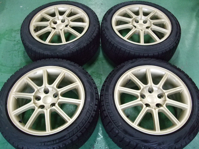 トヨタ純正ホイール、ブリヂストンタイヤ235/45ZR17 BRIDGESTONE REVO GZ 235/45R17 中古アルミ付 BRIDGESTONE