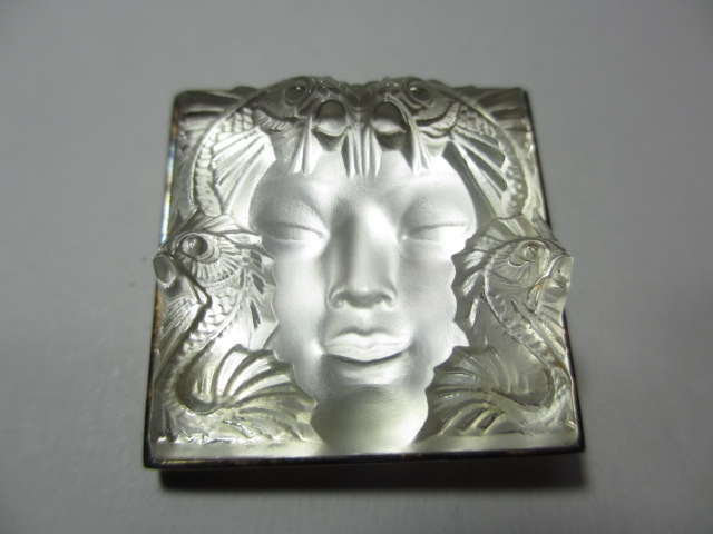 LALIQUE LALIQUE ラリック マスク ド ファム ブローチ ラリック マスク