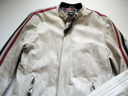 SCHOTT ショット クラシックレーサー ライダース ジャケット 白 L 牛革 