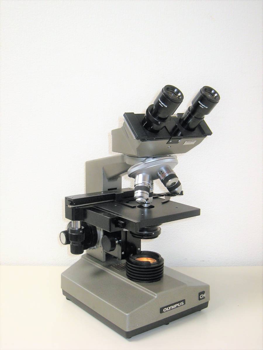 動作補償　美品　OLYMPUSオリンパス　双眼生物顕微鏡 CHB 木箱付