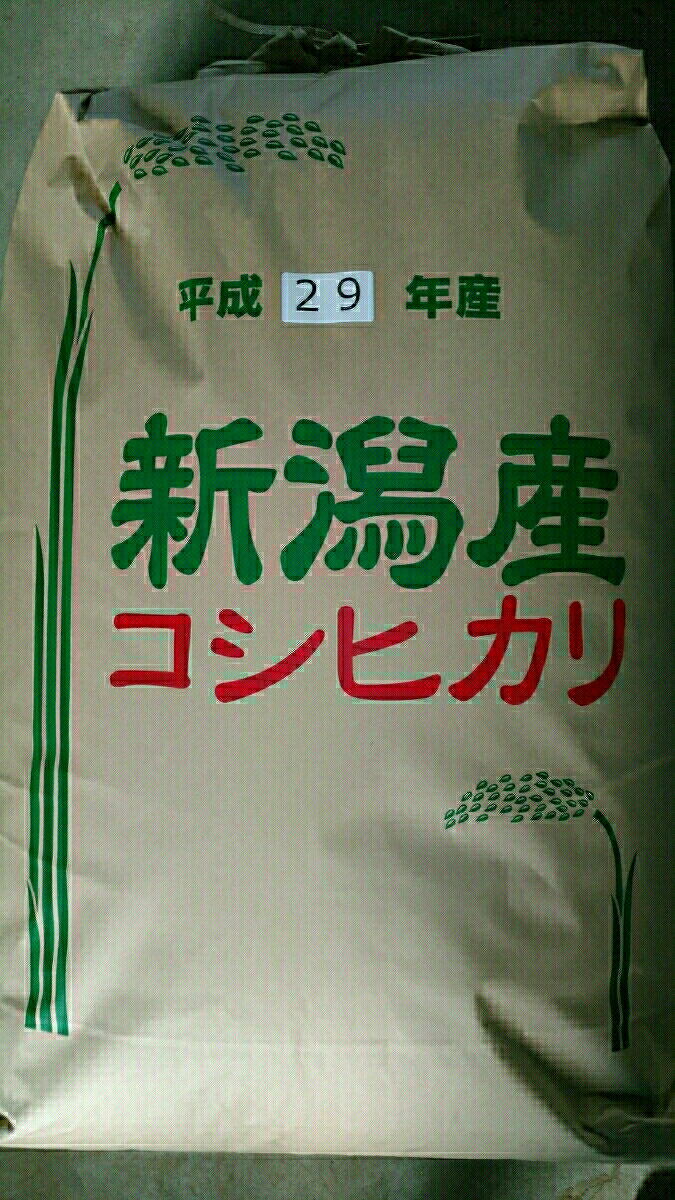 送料値上がり前に！】H29年度 新潟県長岡産コシヒカリ 玄米 30kg 食品