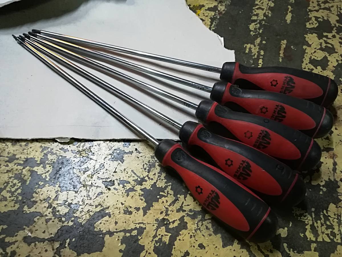 MAC TOOLS マックツール ロングトルクスドライバー　5本セット 送料格安205円 SNAP-ON
