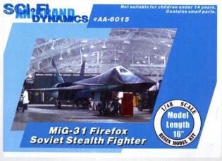 1/48 MiG-31 ファイヤーフォックス レジン ガレージキット 全長約41cm FIREFOX STEALTH FIGHTER.