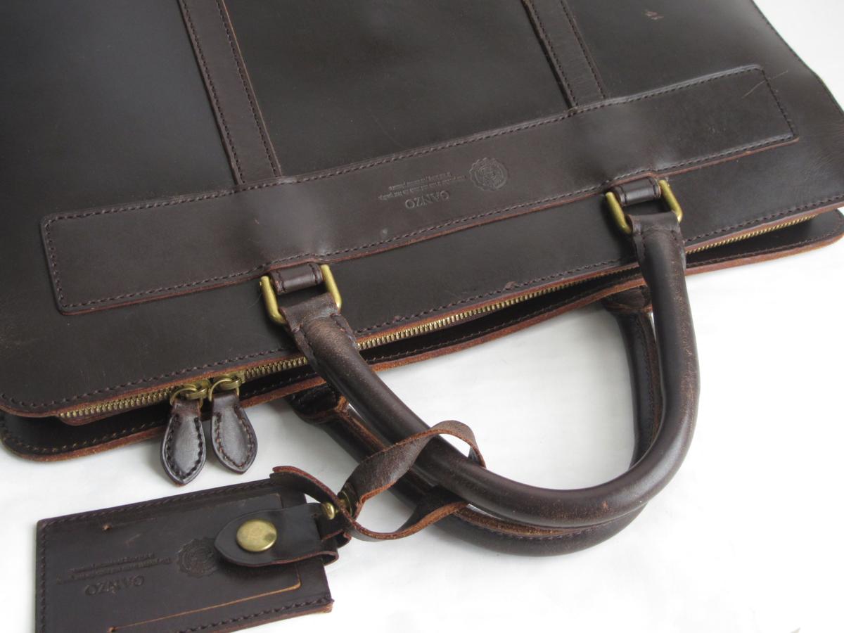 高級品】 GANZO 【THIN BRIDLE (シンブライドル) ブリーフケース 