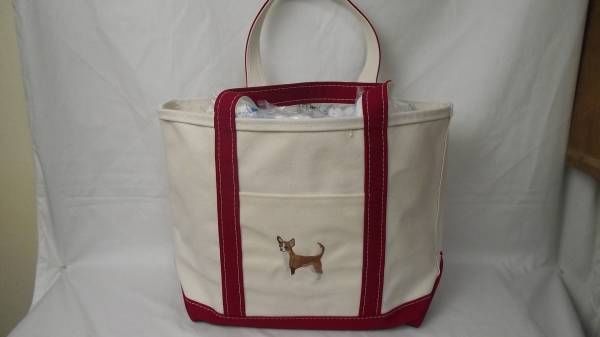 L.L.Bean エルエルビーン トートバッグ 犬 チワワ刺繍 トートバッグ