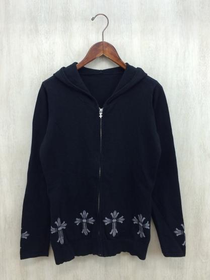 A&G◇ジップパーカー/L/コットン/BLK/袖口変色有 ,A&G◇ジップパーカー
