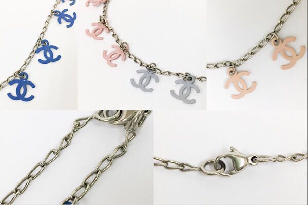 レア◇CHANEL(シャネル) カラフルココマークチャームネックレス◇COCO