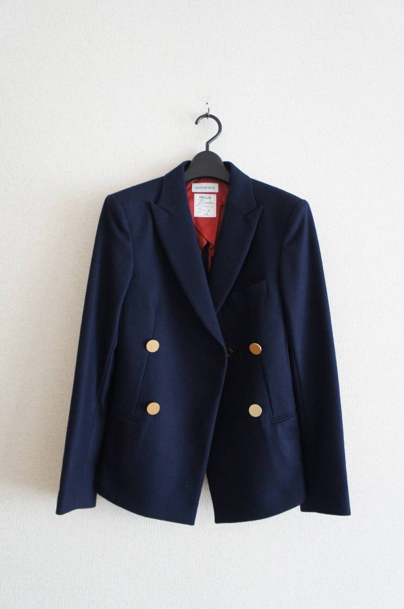 高品質，大人気 MADISON BLUE ウール4釦ジャケット ドゥーズィエムクラス取扱 マディソンブルー 紺ブレザー(ジャケット、上着)｜売買されたオークション情報、yahooの商品情報をアーカイブ公開 - オークファン ジャケット、上着