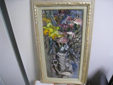 高品質，正規品 サカタキョウコ 花 Ｐ１５ 厚塗り油彩画(自然、風景画)｜売買されたオークション情報、yahooの商品情報をアーカイブ公開 - オークファン 自然、風景画