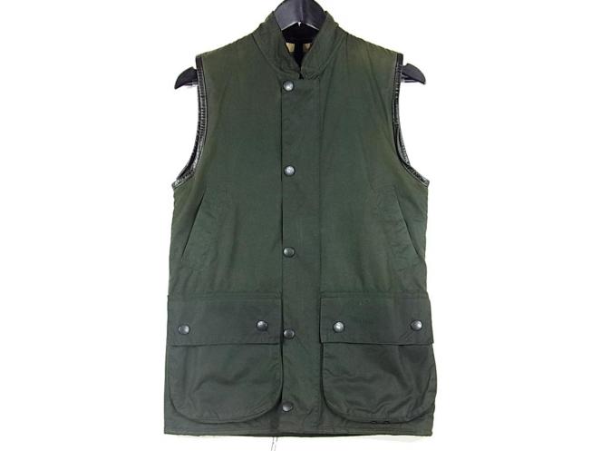 ス*キ様 90s Barbour WESTMORLAND バブアー オイルドベス 1円～□Barbour バブアー WESTMORLAND ベスト カーキ S□ ス*キ様 90s