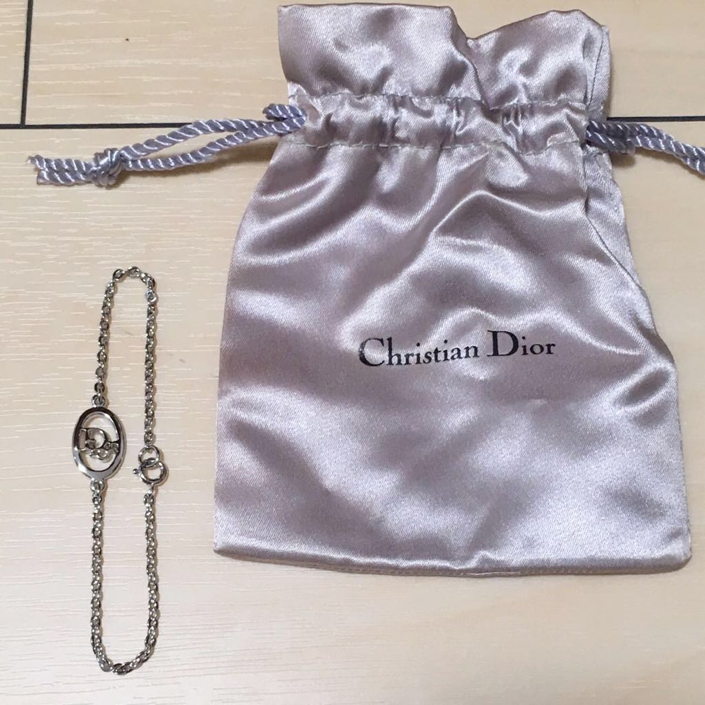 クリスチャンディオール ブレスレット シルバー☆christian dior 
