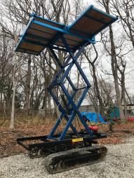 安い，大得価 セル リモコン 付き 確認動画あり サンワ車輌 ML-501 クロールタワー 高所作業車 クローラー 運搬車 昇降 リフト 3m(運搬車、トレーラー)｜売買されたオークション情報、yahooの商品情報をアー 運搬車、トレーラー