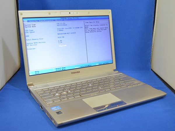 FUJITSU FMVS54GW LIFEBOOK SH54/G Win7 Core i3 2350M 2.30GHz 4GB