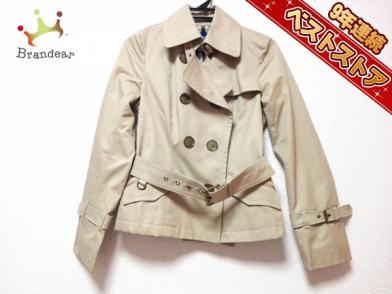 バーバリーブルーレーベル Burberry Blue Label コート トレンチコート サイズ38 M ベージュ レディース ショート丈/春・秋物
