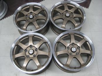 人気定番，限定セール ブロンズ シャンパンゴールド リム色違い 16&times;7Ｊ ＥＴ+48 5Ｈ-114.3(社外品)｜売買されたオークション情報、yahooの商品情報をアーカイブ公開 - オークファン 5穴